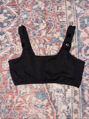 Seea Georgia Bikini Top in Black SZ XL NWOT